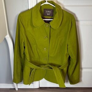 L.L. Bean Women's Bright Green Trench Coat